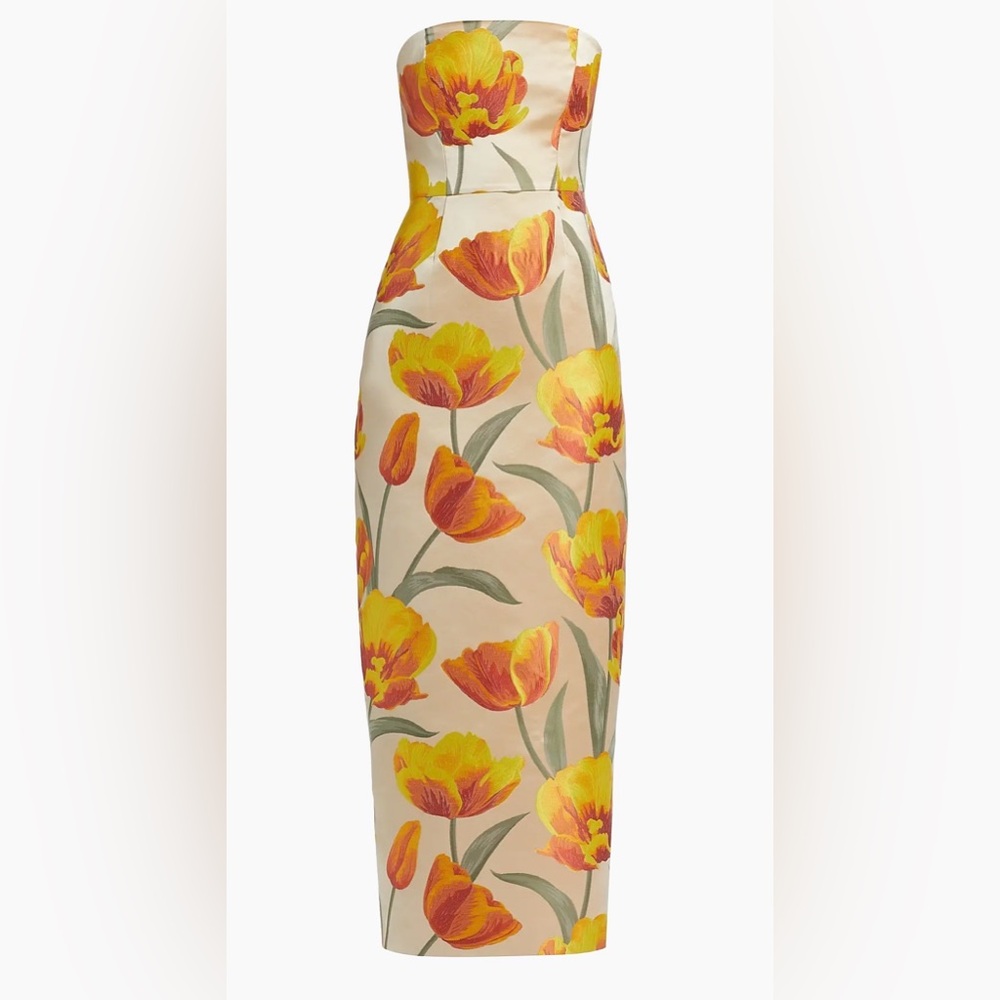 Milly- Sz 10 - Never Worn- Brand New! Orion Tulip Jacquard Column Gown